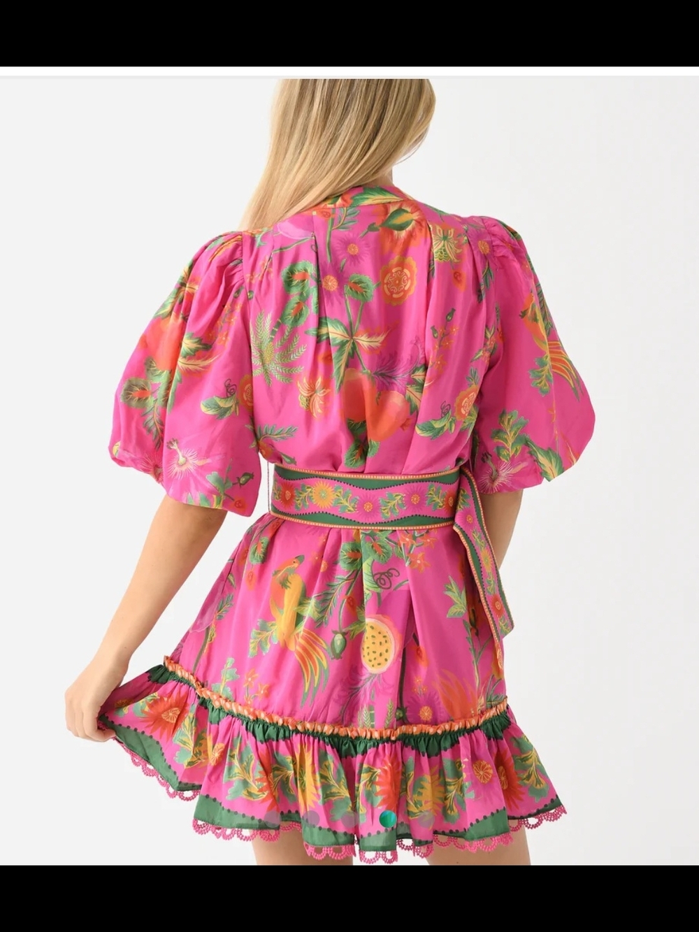FARM Rio Delicate Fruit Garden, Mini Dress, Small - Picture 3 of 7